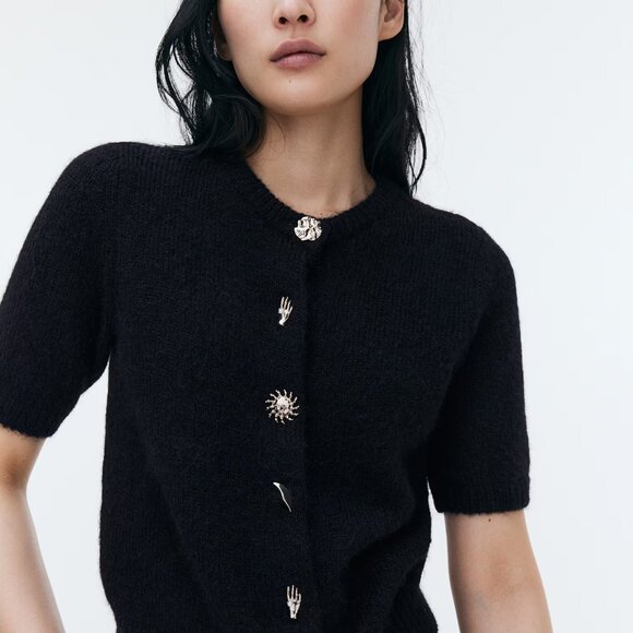 Button-Detail Knit Cardigan - Picture 4 of 4